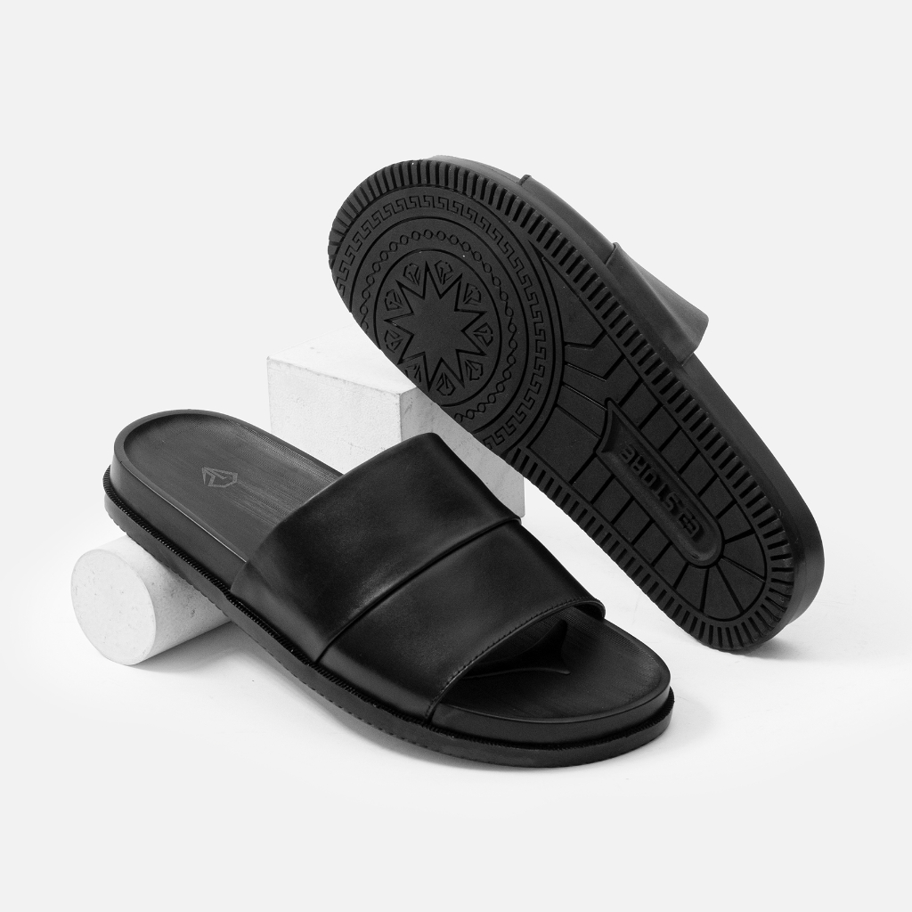 Ảnh Dép nam quai ngang G2 Lava kiểu sandal dùng làm dép đi biển, đi chơi, Dép lê da cao cấp thời trang thanh lịch 2