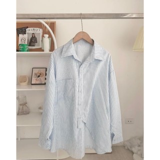 Áo sơ mi nữ tay dài caro phong cách Hàn Quốc form rộng - 247store