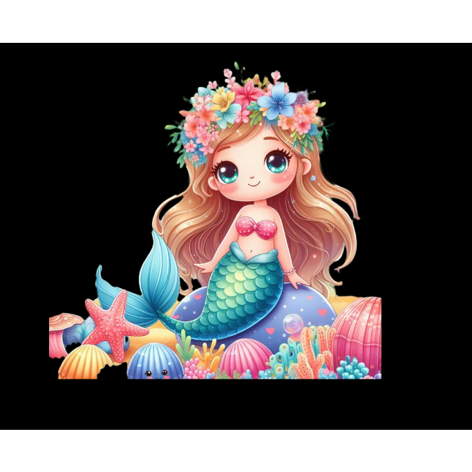 HÌNH ỦI NHIỆT-HÌNH TIÊN CÁ ỦI ÁO-HÌNH ỦI ÁO EM BÉ-ỦI TẠI NHÀ BẰNG BÀN LÀ BÀN ỦI-MÀU SẮC TƯƠI SÁNG