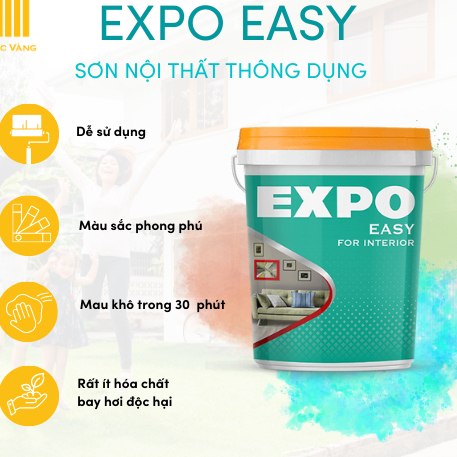 Sơn Nước Nội Thất EXPO EASY 18 Lít - Có Nhiều Màu | Shopee Việt Nam