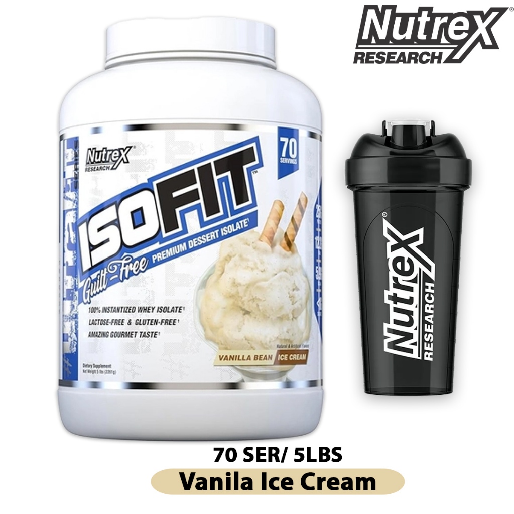 Nutrex Isofit Whey Protein Isolate 2lbs 5lbs Protein Cao Cấp Hỗ Trợ Phát Triển Cơ Bắp Không