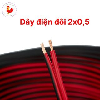Dây điện đôi đỏ đen lõi đồng