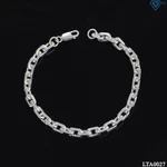 Lắc tay bạc mắt xích bản nhỏ đơn giản nhiều kiểu cách, vòng tay thời trang cao cấp cho nam LTA0000 - Trang Sức TNJ — ảnh 2