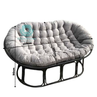 Ghế Lười Thư Giãn Papasan Đôi FutureHomes Decor Phòng Khách, Phòng Ngủ Gia Đình, Mẫu Mã Thiết Kế Sang Trọng SG