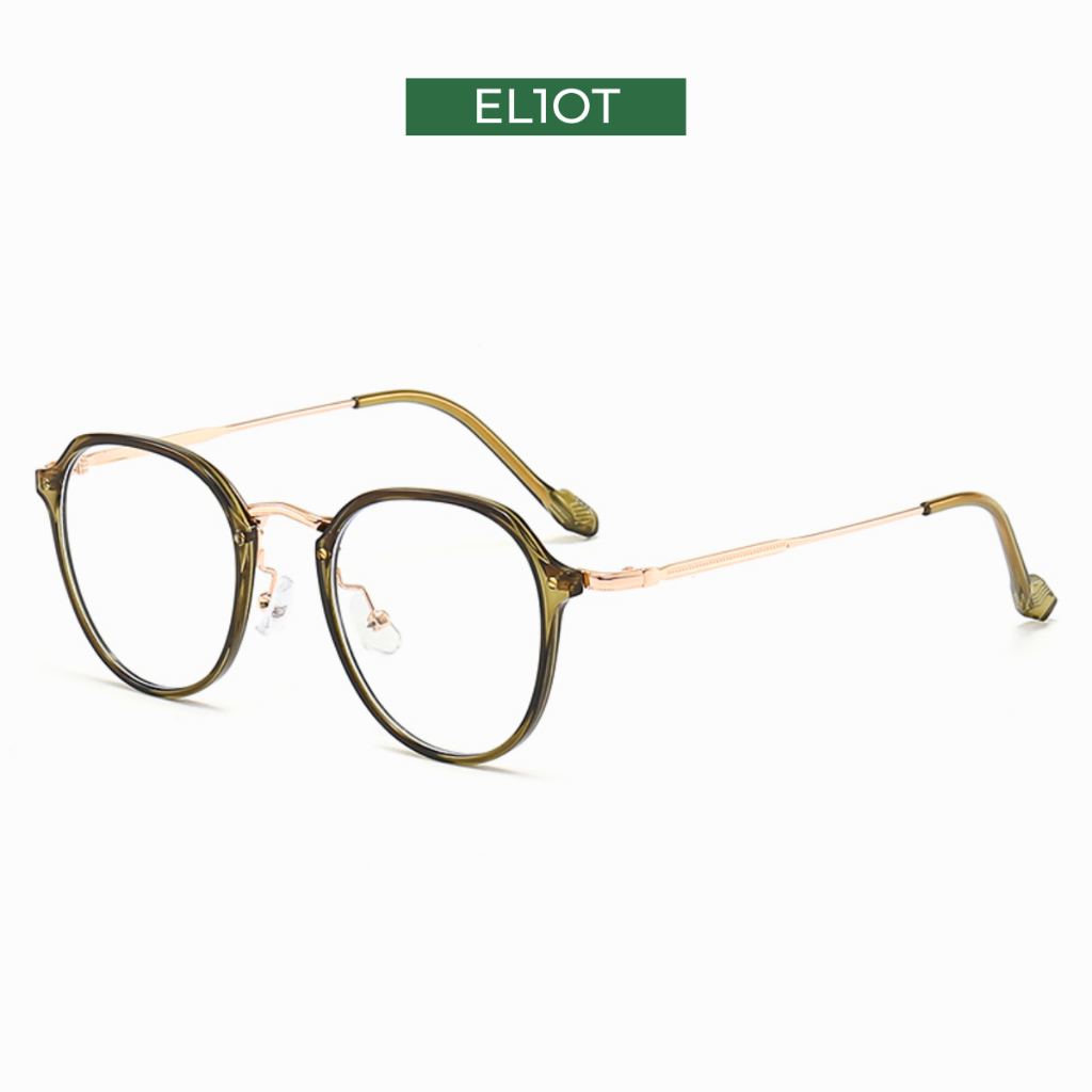 Gọng kính tròn ELIOT EYEWEAR chất liệu nhựa dẻo phụ kiện thời trang nam nữ nhiều màu sắc 8076