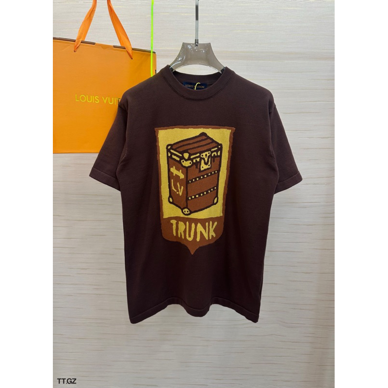 ⚡️[Hight Quality] Áo Phông Len LV Full Box - Họa Tiết Túi Hộp Trunk Dệt Kim Tinh Tế - Hàng Loại 1 Nam Nữ Full Túi Tag