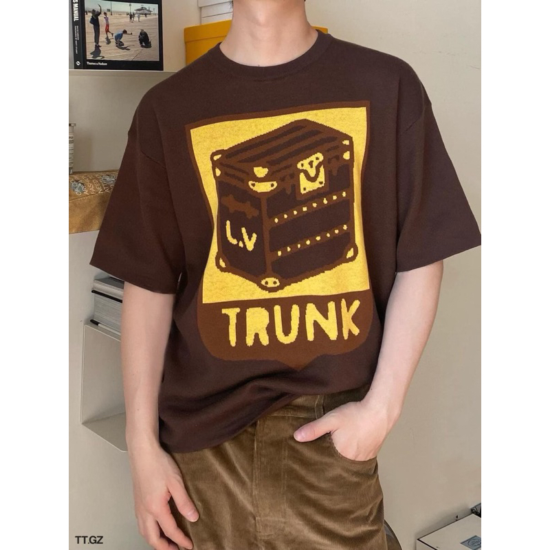 ⚡️[Hight Quality] Áo Phông Len LV Full Box - Họa Tiết Túi Hộp Trunk Dệt Kim Tinh Tế - Hàng Loại 1 Nam Nữ Full Túi Tag