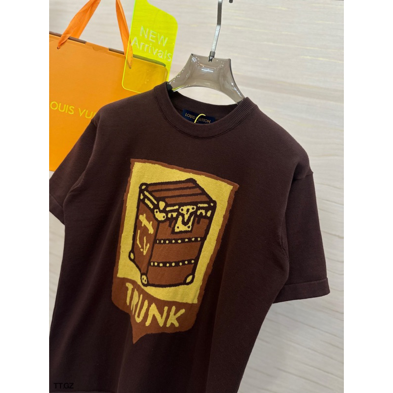 ⚡️[Hight Quality] Áo Phông Len LV Full Box - Họa Tiết Túi Hộp Trunk Dệt Kim Tinh Tế - Hàng Loại 1 Nam Nữ Full Túi Tag