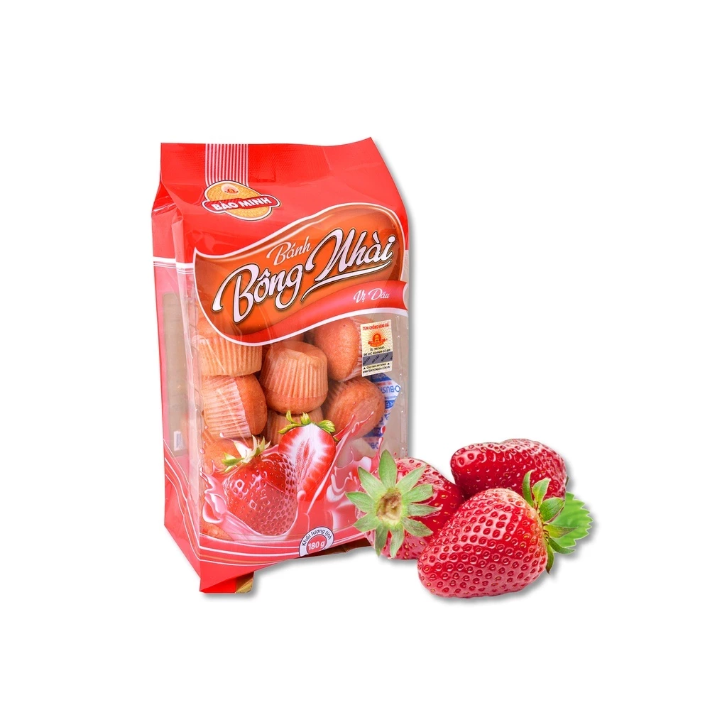Bánh bông nhài Bảo Minh vị dâu 180g