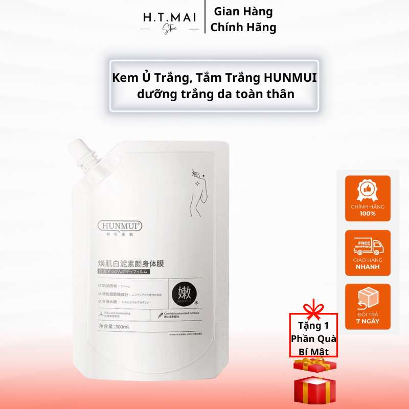 Kem Ủ Trắng, Tắm Trắng HUNMUI dưỡng trắng da toàn thân | Shopee Việt Nam