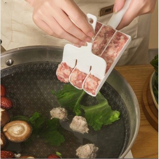 Dụng cụ làm thịt mọc viên, khuôn làm mọc cá viên tiện lợi 3 ngăn