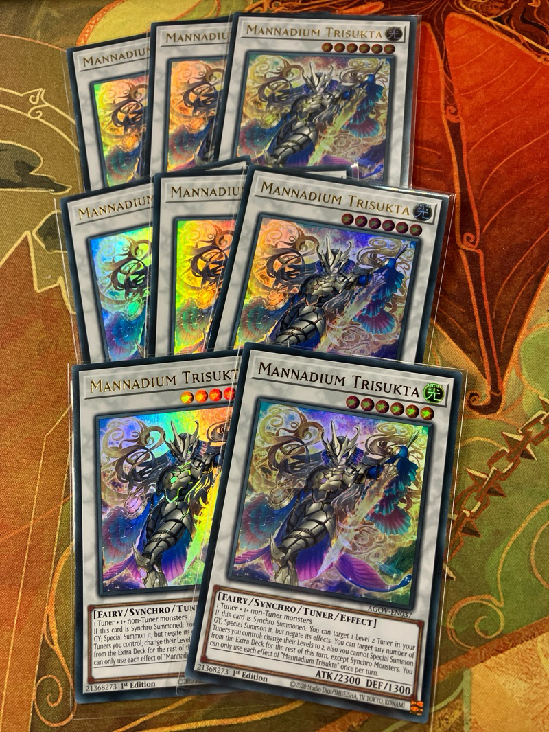 Mannadium Trisukta – AGOV-EN037 Ultra Rare 1st Edition – Yu-Gi-Oh! Einzelkarte