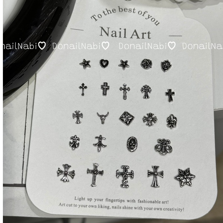 5 Charm thánh giá cổ điển giá rẻ - Charm đính móng bán lẻ 1 charm ...
