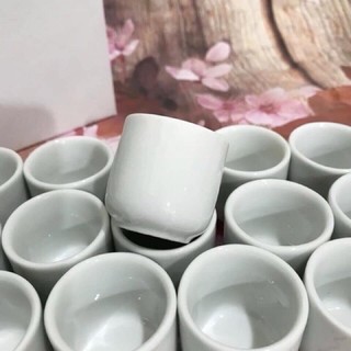 [Thanh lý] Combo 20 chén uống rượu men trắng Bát Tràng giá sỉ