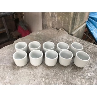 [Thanh lý] Combo 20 chén uống rượu men trắng Bát Tràng giá sỉ