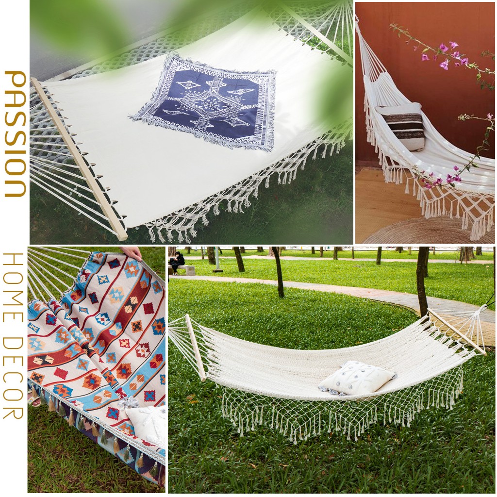 Võng Ngoài Trời, Võng Macrame, Võng Treo Ngoài Biển Đan Thủ Công