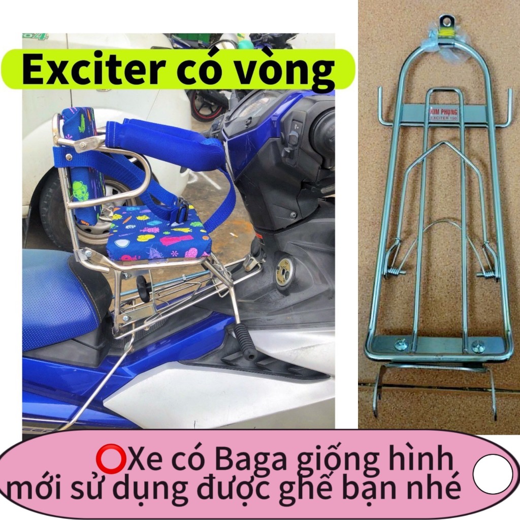 [ SỐ GẬP ] GHẾ NGỒI XE MÁY SỐ GẬP GỌN CÓ VÒNG + KHÔNG VÒNG TIỆN LỢI