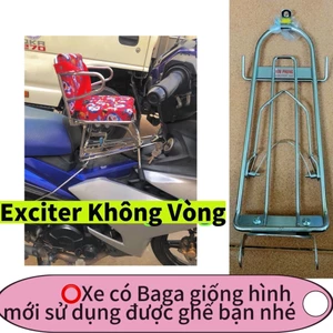 GHẾ SỐ GẬP INOX XE MÁY EXCITER – AN TOÀN CHO BÉ, CHẮC CHẮN