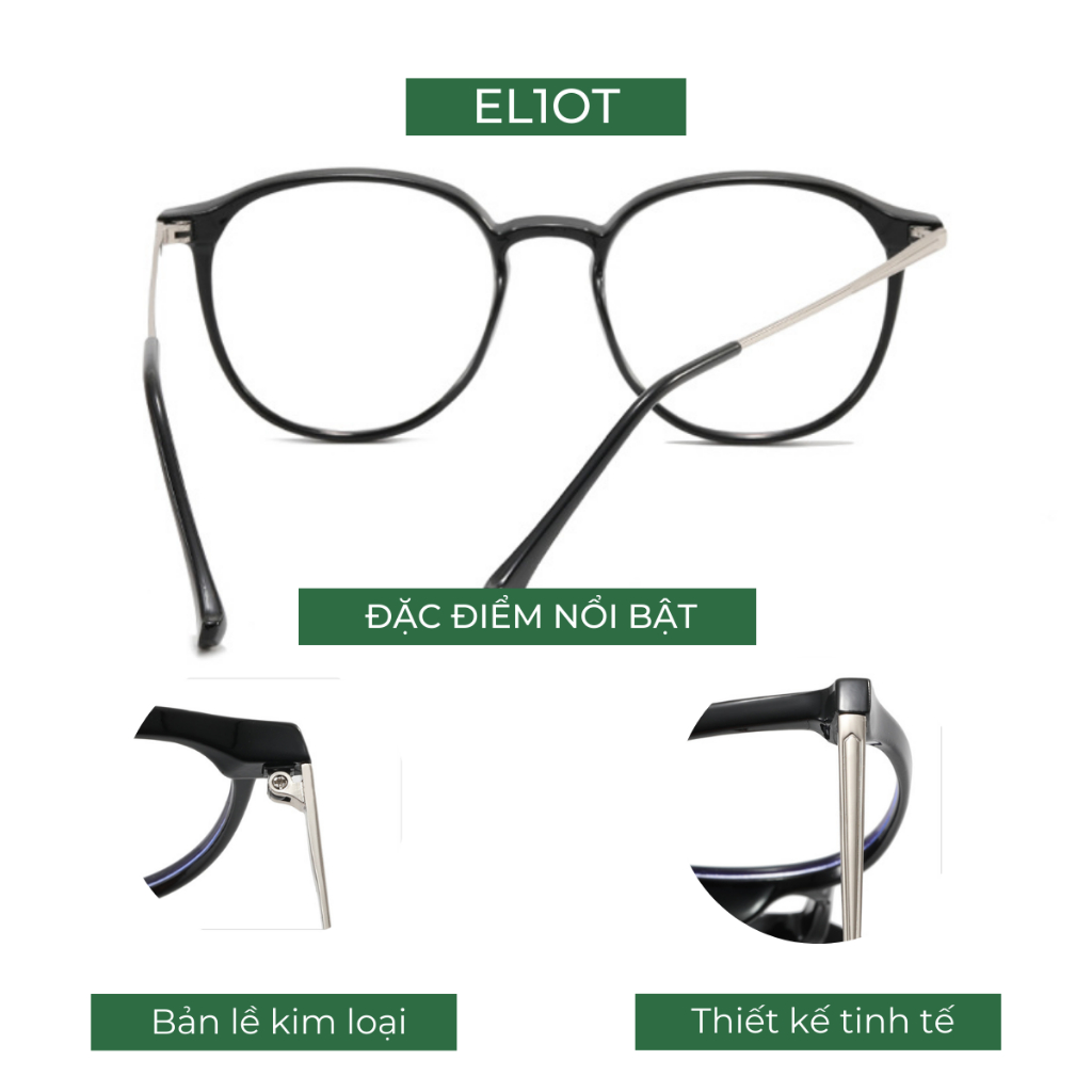Gọng kính tròn ELIOT EYEWEAR chất liệu kim loại phụ kiện thời trang nam nữ nhiều màu sắc 1247