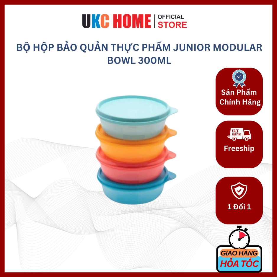 Bộ hộp bảo quản thực phẩm Junior Modular Bowl 300ML (4) TUPPERWARE ...