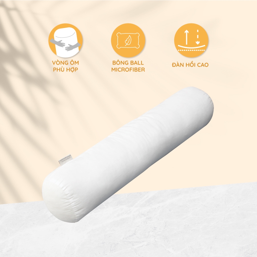 Ảnh Ruột gối ôm K-Bedding by Everon - Trắng nhiều kích thước (1 cái) 1