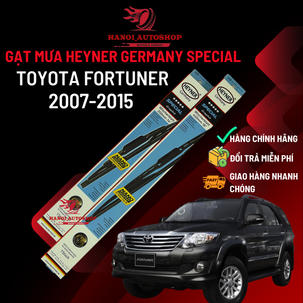 Heyner Tergicristalli Anteriori Per Citroen C3 2002-2009 - Set 2 Pezzi, Attacco A Gancio - 3