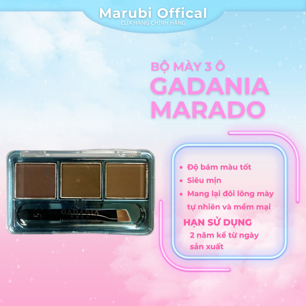 Bột Mày 3 ô Gadania Marado