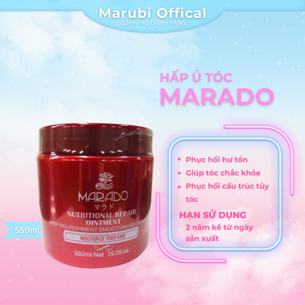 Hấp Ủ Tóc Marado 550ml Siêu Mềm Mượt
