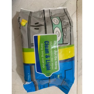 Khăn ướt đa năng HLP Clean & Light gói 40 tờ