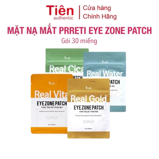 Gói 30 miếng Mặt nạ Giảm thâm, Cấp ẩm và Sáng da Vùng mắt Prreti Real Vita Eyezone Patch Hàn Quốc