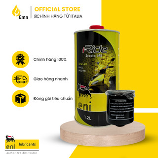 (Nhập khẩu) COMBO ENI 10W40 1.2L & LỌC NHỚT CHO VESPA