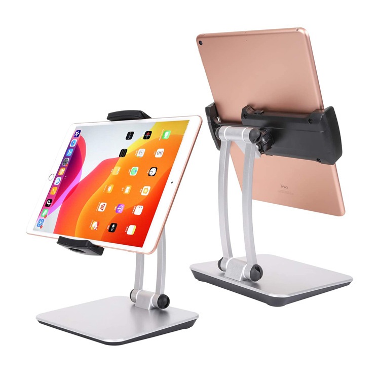Giá đỡ ipad, điện thoại để bàn hợp kim cao cấp thiết kế công thái học, thân xếp gọn hiện đại xem phim, học online