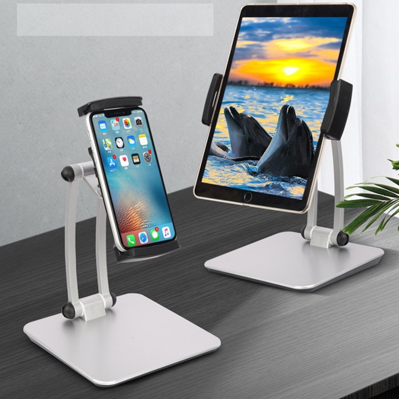Giá đỡ ipad, điện thoại để bàn hợp kim cao cấp thiết kế công thái học, thân xếp gọn hiện đại xem phim, học online