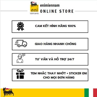 (Nhập khẩu) Nhớt Eni I-Ride Touring 4T 10W40 1L (xe số và moto PKL)