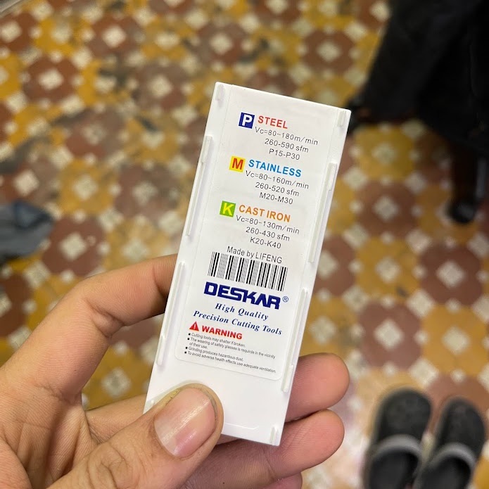( 0,5-1,5mm) Mảnh chíp tiện ren trong / ren ngoài Deskar SIZE 11 11IR AG60 11ERAG60
