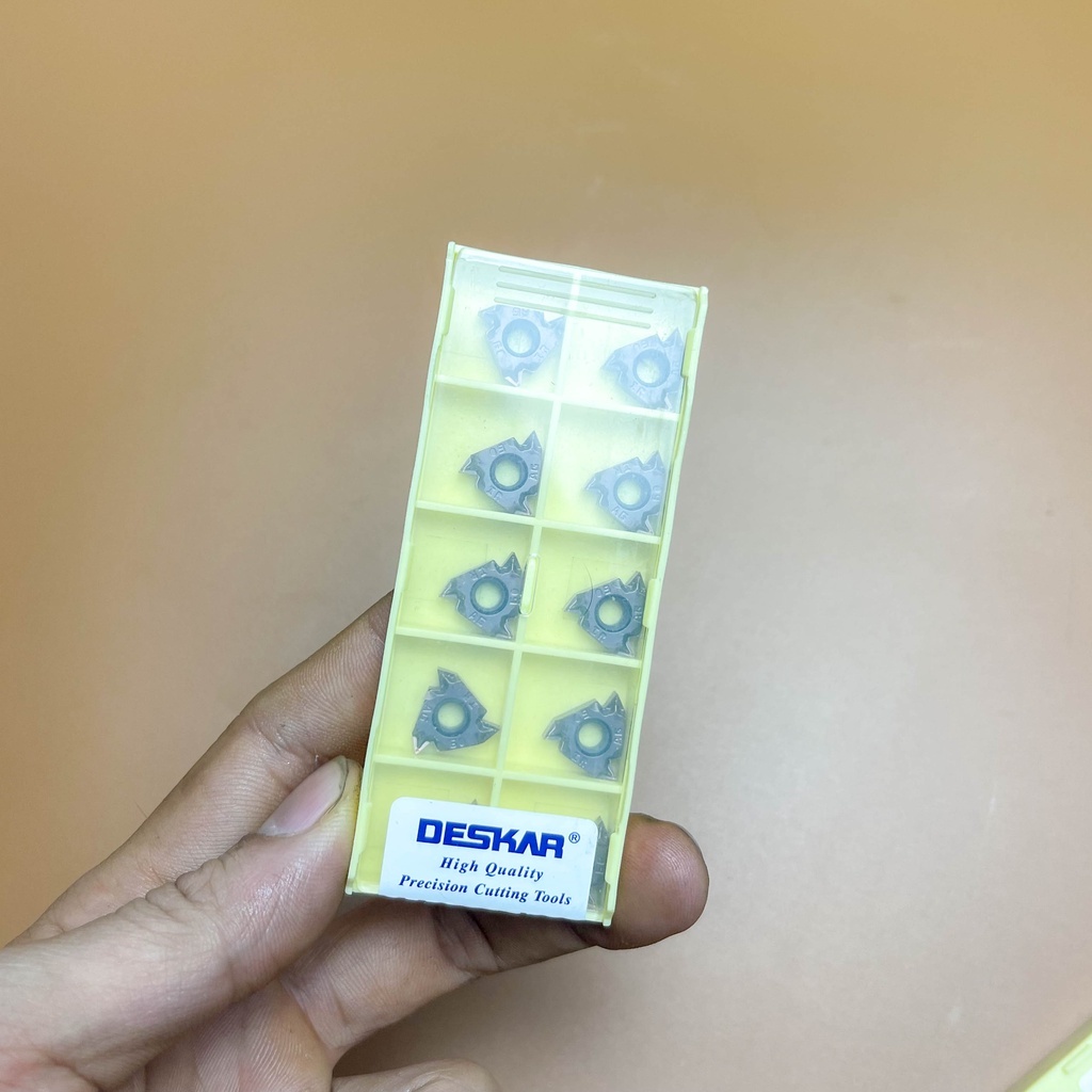 Chíp tiện ren Trong/Ngoài Deskar SIZE 16 (BƯỚC REN 0.5-3MM) TIỆN THÉP INOX NGON