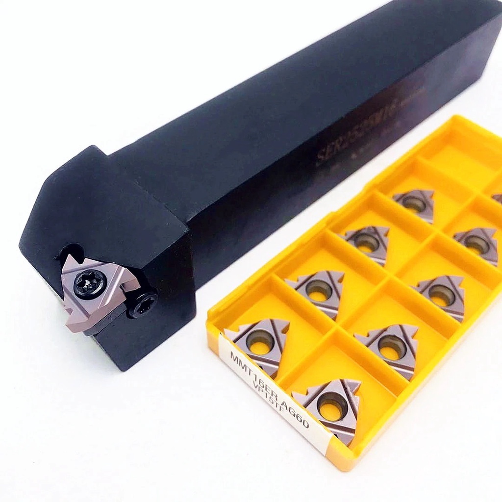 Cán dao tiện ren ngoài lắp chip ren size 11-16-22