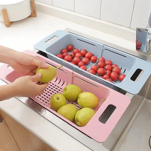 Rổ gác bồn rửa bát thông minh gấp gọn có thể điều chỉnh kích thước gài bồn rửa chén siêu tiện dụng - Gia Dụng Anh Thu