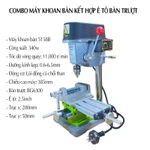 Chọn bộ máy khoan bàn mini 340W 5158B kết hợp ê tô bàn trượt tịnh tiến hai chiều BG6300, động cơ lõi đồng bảo hành 1 năm — ảnh 8