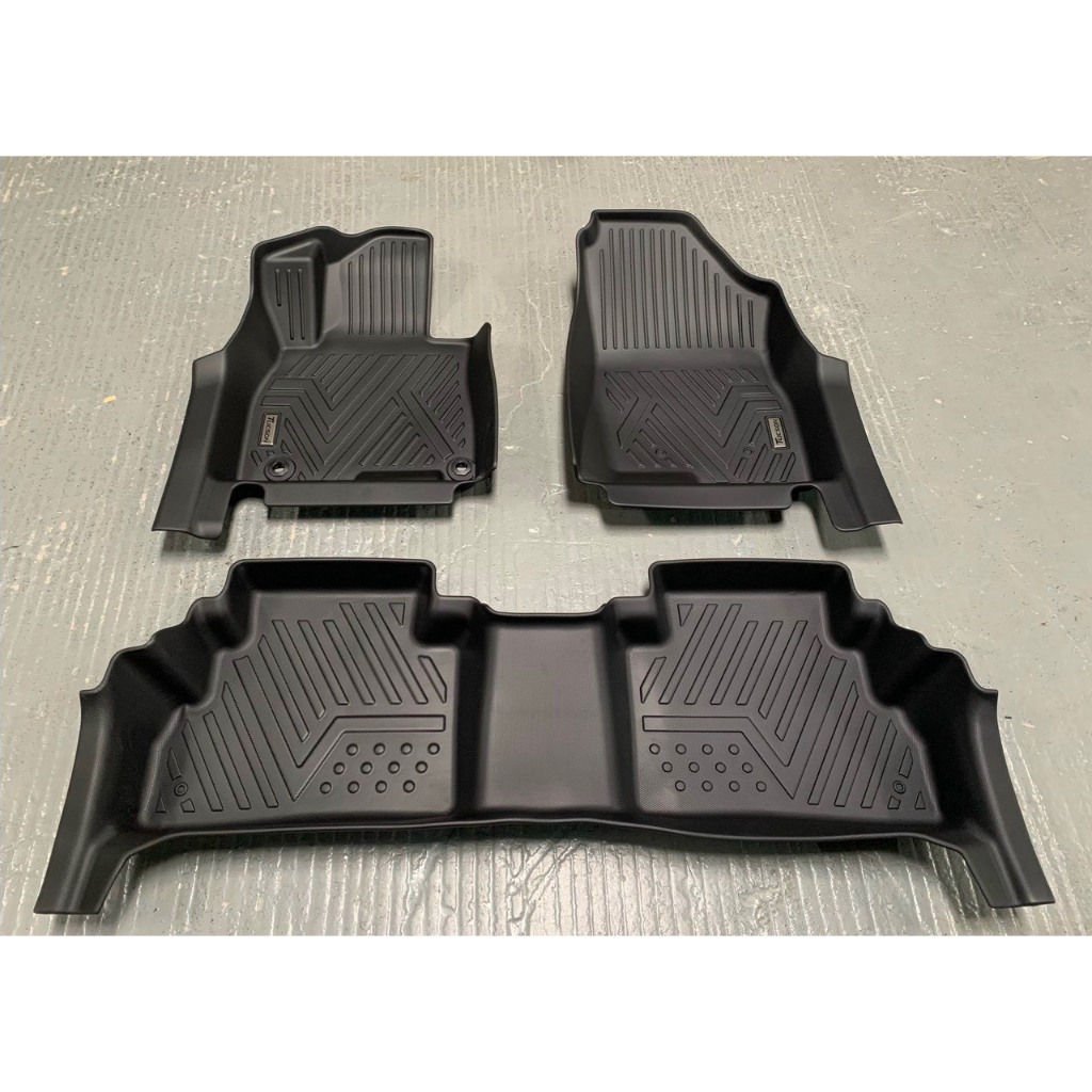 Thảm lót sàn ô tô Hyundai Tucson 2022-2024, Thảm nhựa TPE 5D đúc nguyên khối theo xe. Bộ 4 miếng