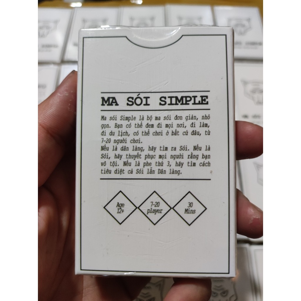 [Sỉ] Bộ Bài Ma Sói Simple TIẾNG VIỆT 21 Lá Giá Từ 8k/Bộ Phù Hợp Chơi 7-20 Người Bạn Bè Tụ Họp