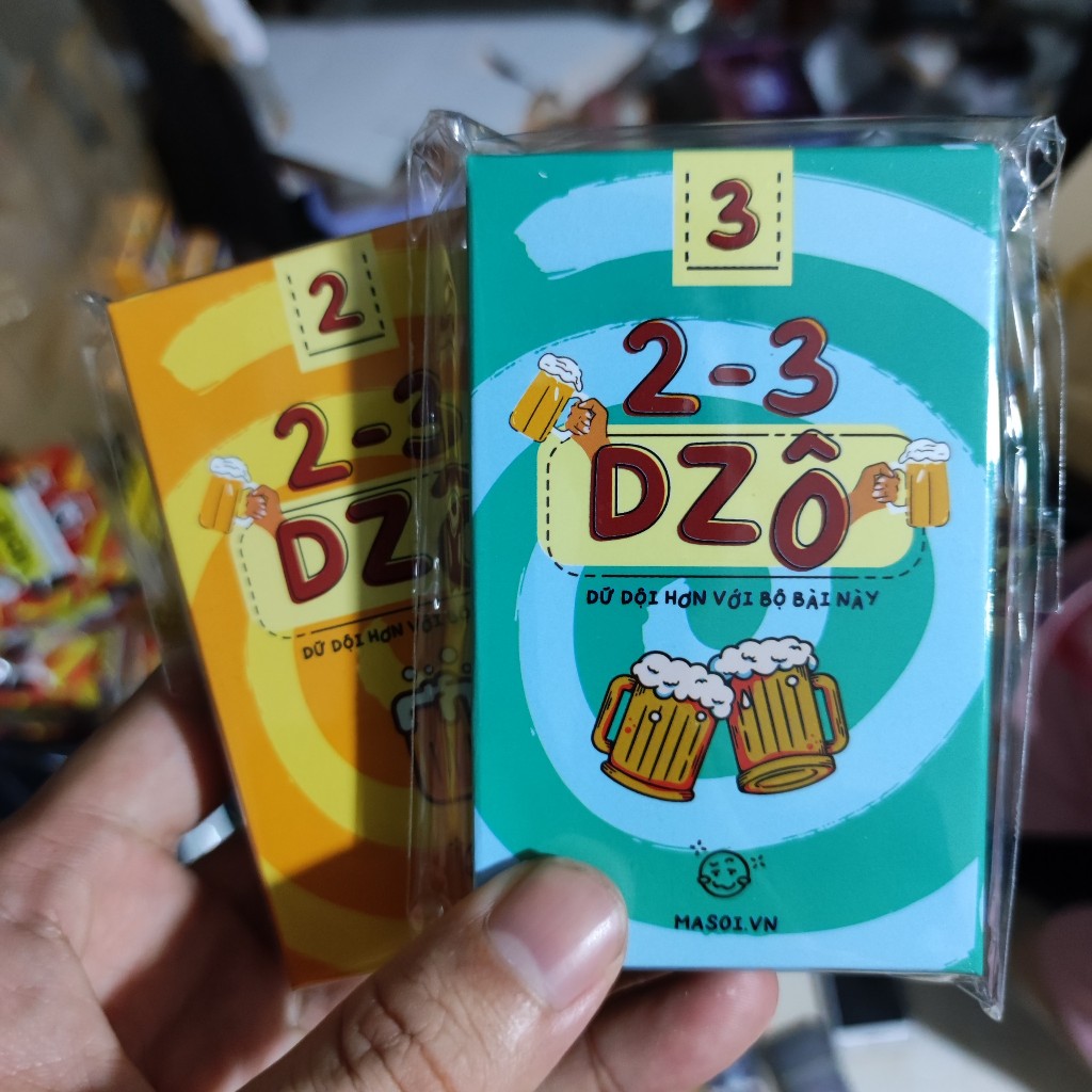 [Sỉ] Bộ Bài Nhậu 2-3 Dzô Tiếng Việt Giấy Cứng Party Game Vui Nhộn