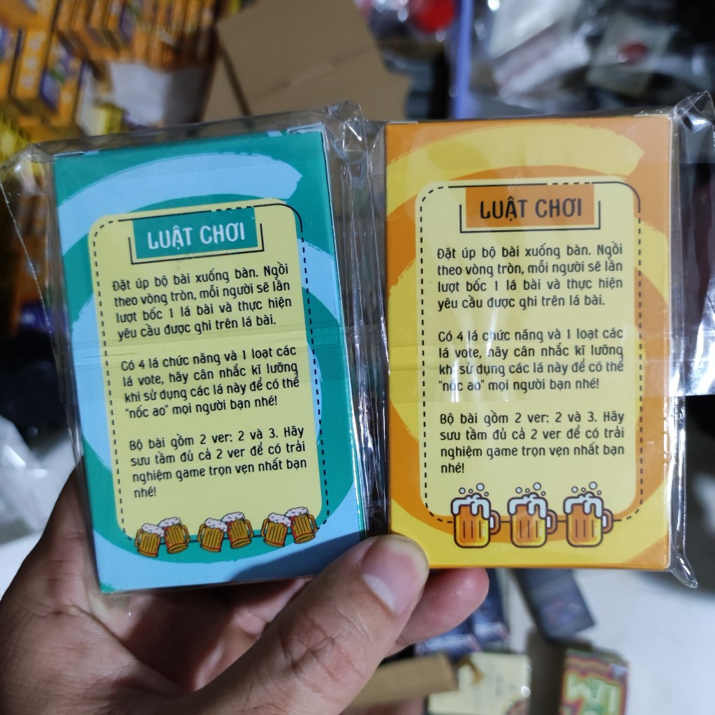 [Sỉ] Bộ Bài Nhậu 2-3 Dzô Tiếng Việt Giấy Cứng Party Game Vui Nhộn