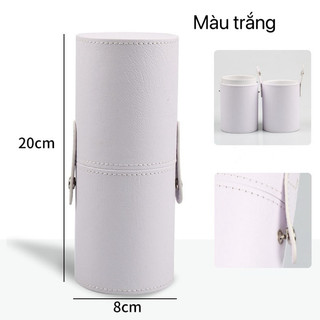 Ống cắm cọ trang điểm có khuy cài với 8 màu dễ lựa chọn