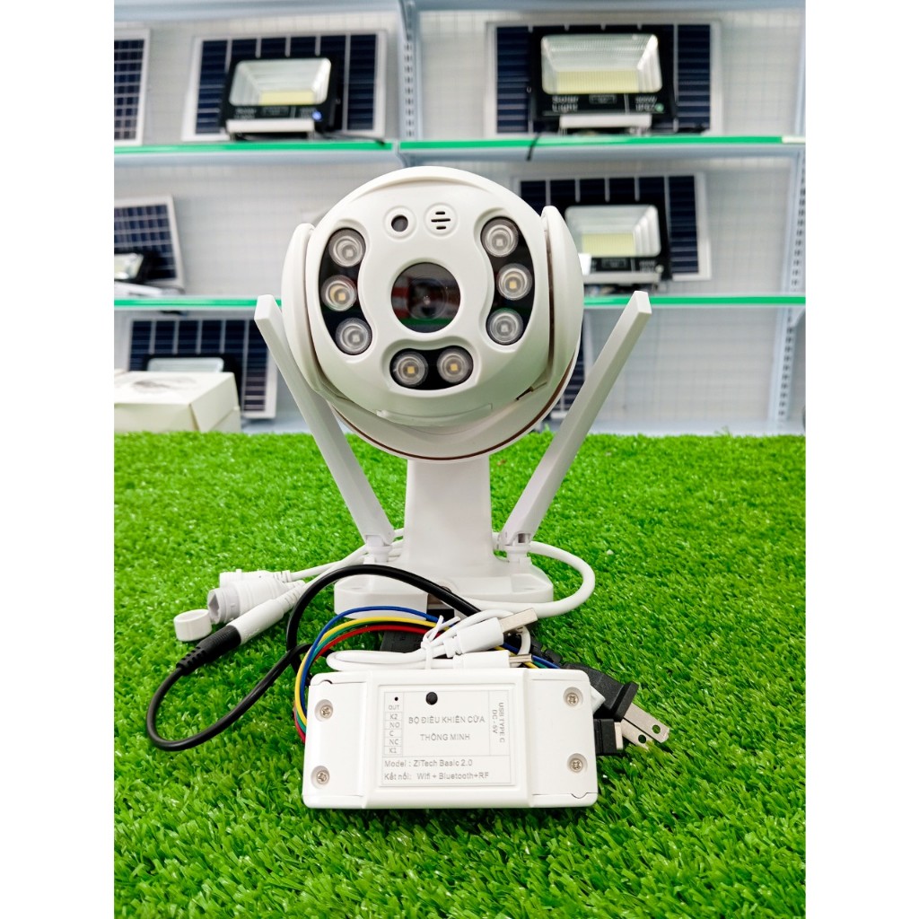 Combo thiết bị điều khiển cửa cổng, cửa cuốn qua giao diện camera Tuya