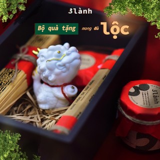 Bộ Quà Tặng Trầm Hương 3 Lành Cao Cấp Lộc Tân Gia Khai Trương An Yên Tài Lộc Phúc Lành Trang Trí Nhà