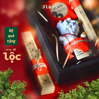 Bộ Quà Tặng Trầm Hương 3 Lành Cao Cấp Lộc Tân Gia Khai Trương An Yên Tài Lộc Phúc Lành Trang Trí Nhà