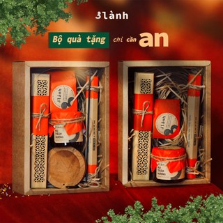 Bộ Quà Tặng Trầm Hương 3 Lành Cao Cấp An Sinh Nhật Mong An Yên Tài Lộc Phúc Lành Trang Trí Nhà Cửa