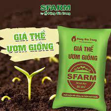 Giá thể ươm giống ươm hạt Sfarm túi nhỏ khoảng 1kg ( chiết ra từ bao lớn) -  vừa 1 khay ươm hạt, giúp hạt nảy mầm nhanh