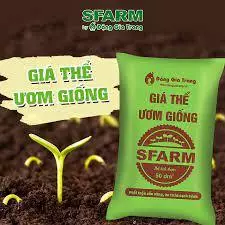 Giá thể ươm giống ươm hạt Sfarm túi nhỏ khoảng 1kg ( chiết ra từ bao lớn) - vừa 1 khay ươm hạt, giúp hạt nảy mầm nhanh